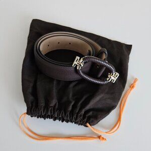 Tod’s Brown Leather Belt – Gold Hardware – Size 90 (US 34–36)